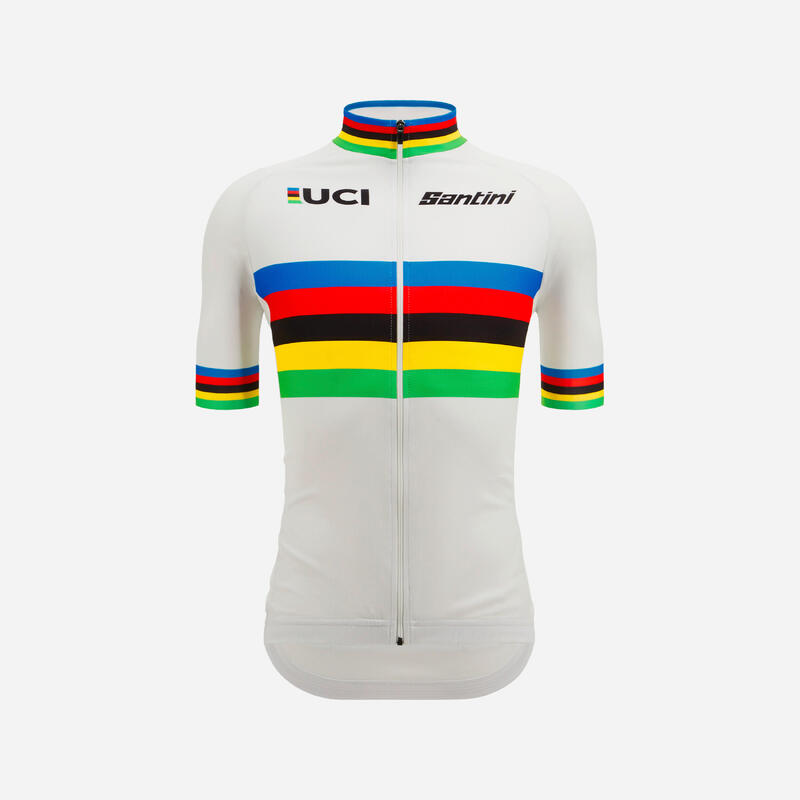 Maillot ciclismo carretera manga corta hombre - Santini UCI Campeón del mundo