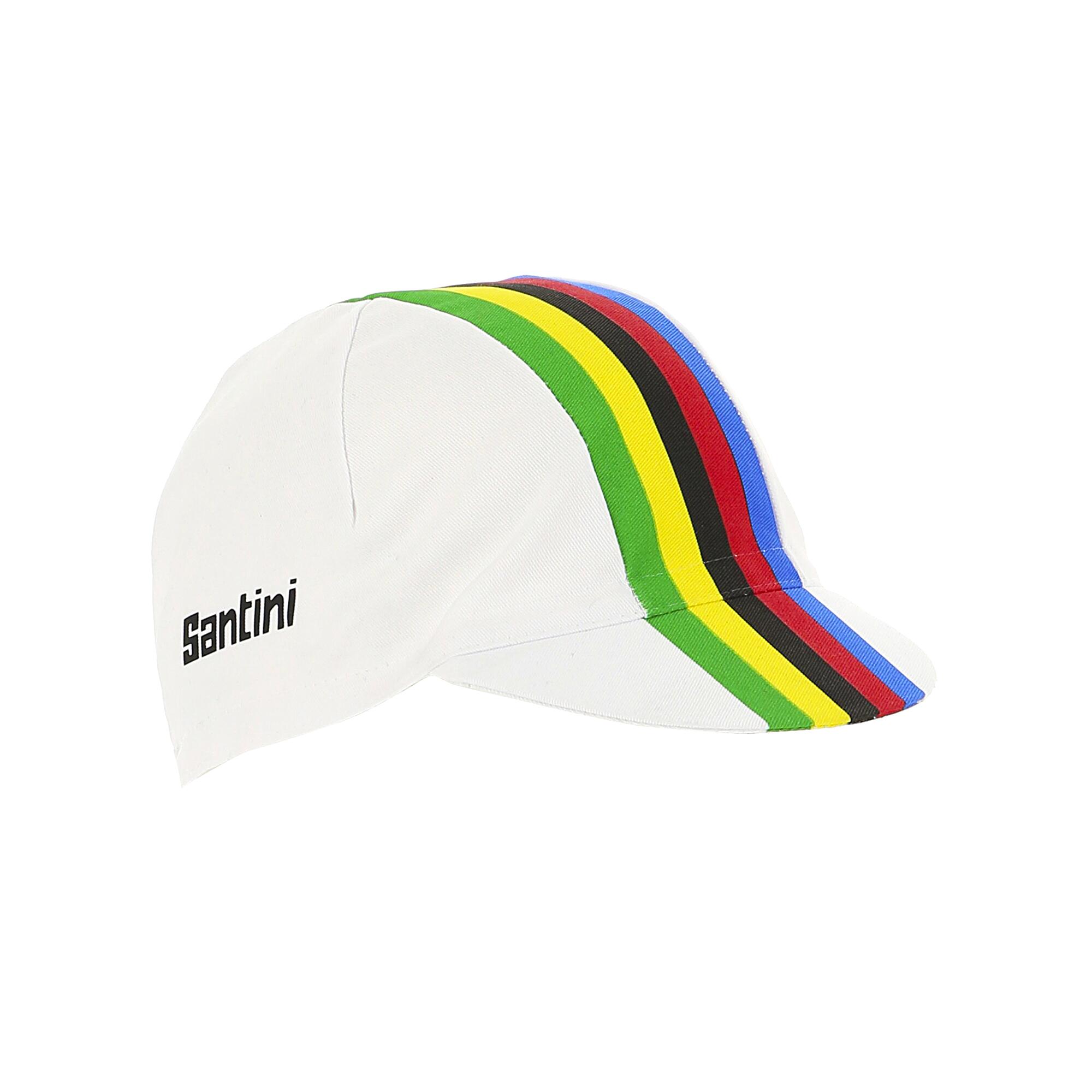 Șapcă ciclism pe șosea Santini UCI Rainbow CICLISM