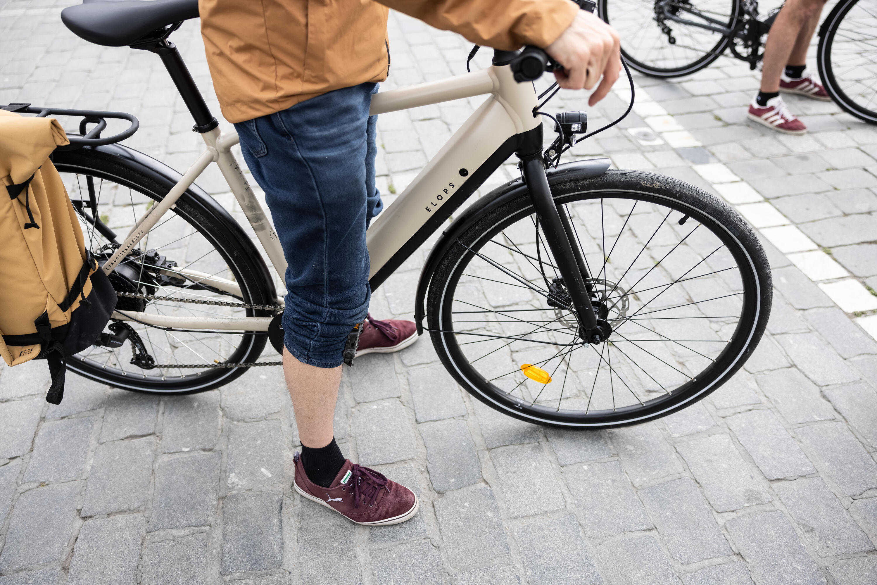 Segunda vida - Bicicleta Eléctrica Urbana Larga Distancia 500 Cuadro Alto Gris 11/15