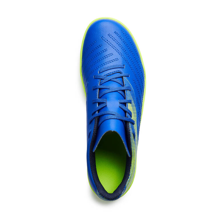 Lace-Up Football Boots Agility 140 TF - Blue/Yellow