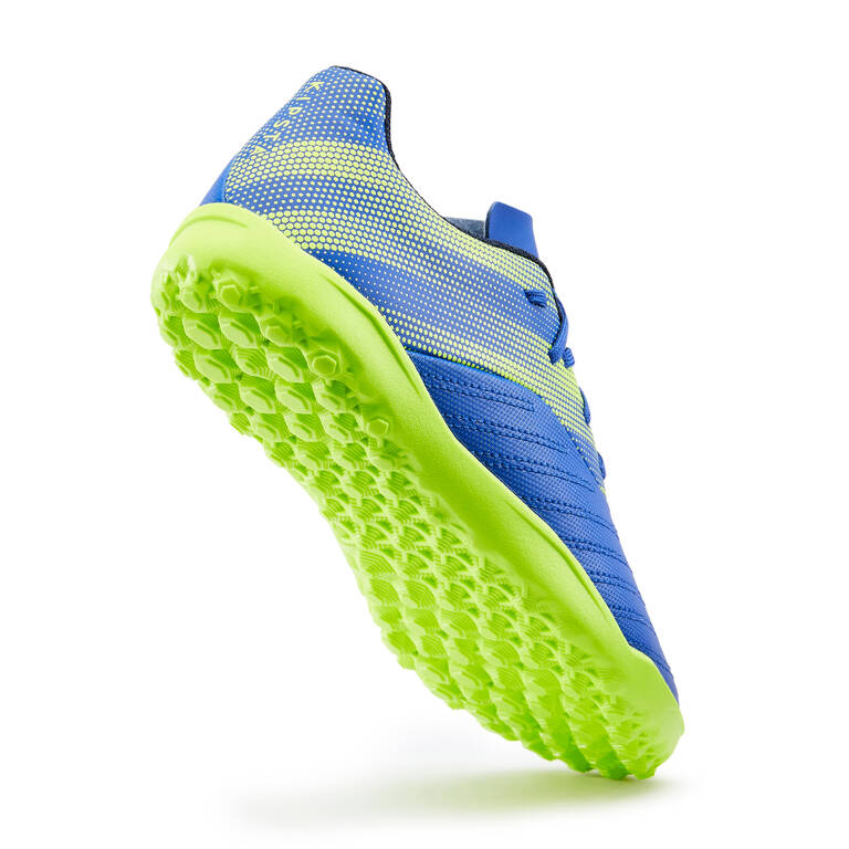 Sepatu Bola Lace-up Agility 140 TF - Biru/Kuning