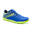 Voetbalschoenen kind Agility 140 FG klittenband blauw/geel