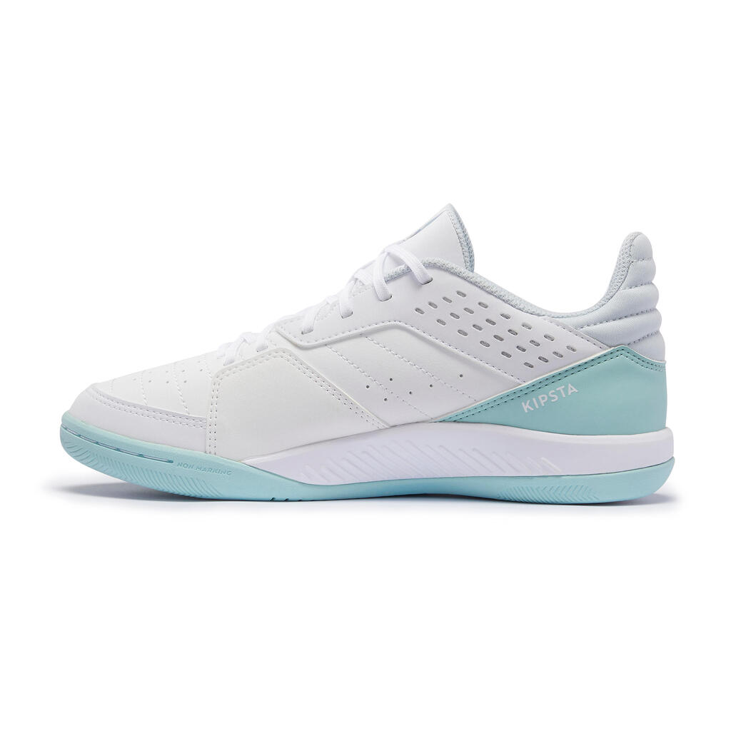 Women's Futsal Trainers Eskudo 500 - White/Blue