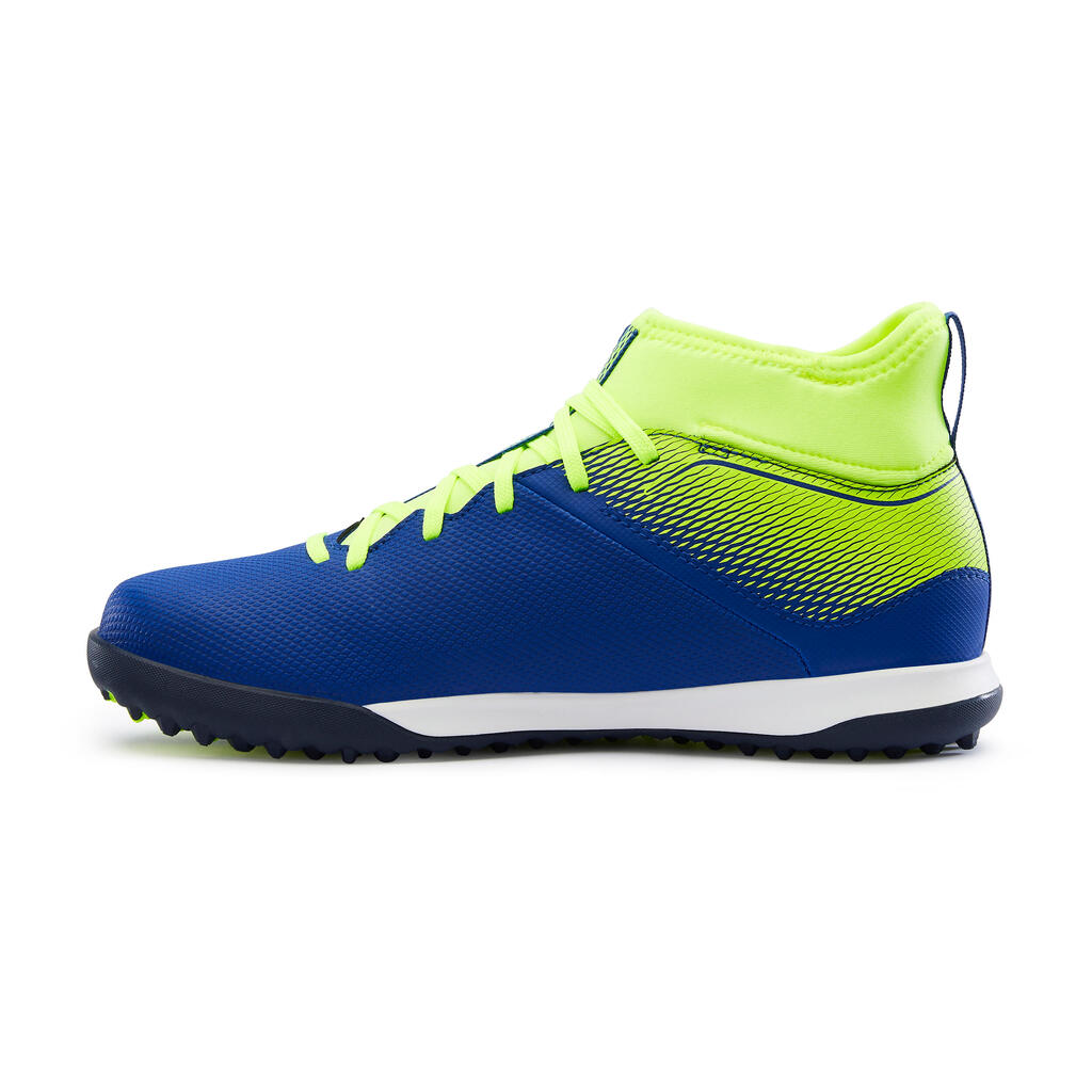 Kids' Football Boots Agility 500 Turf TF - Blue/Yellow