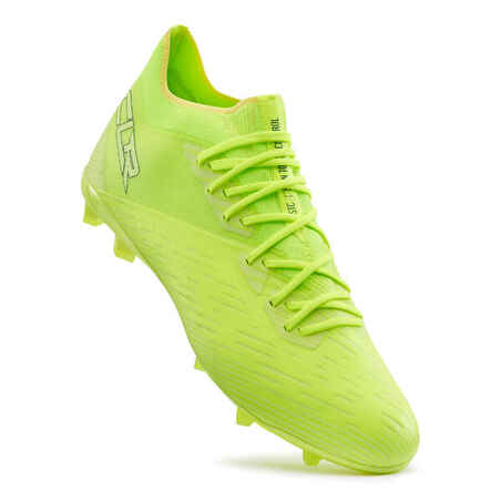 Adult Firm Ground Football Boots CLR - Neon Yellow