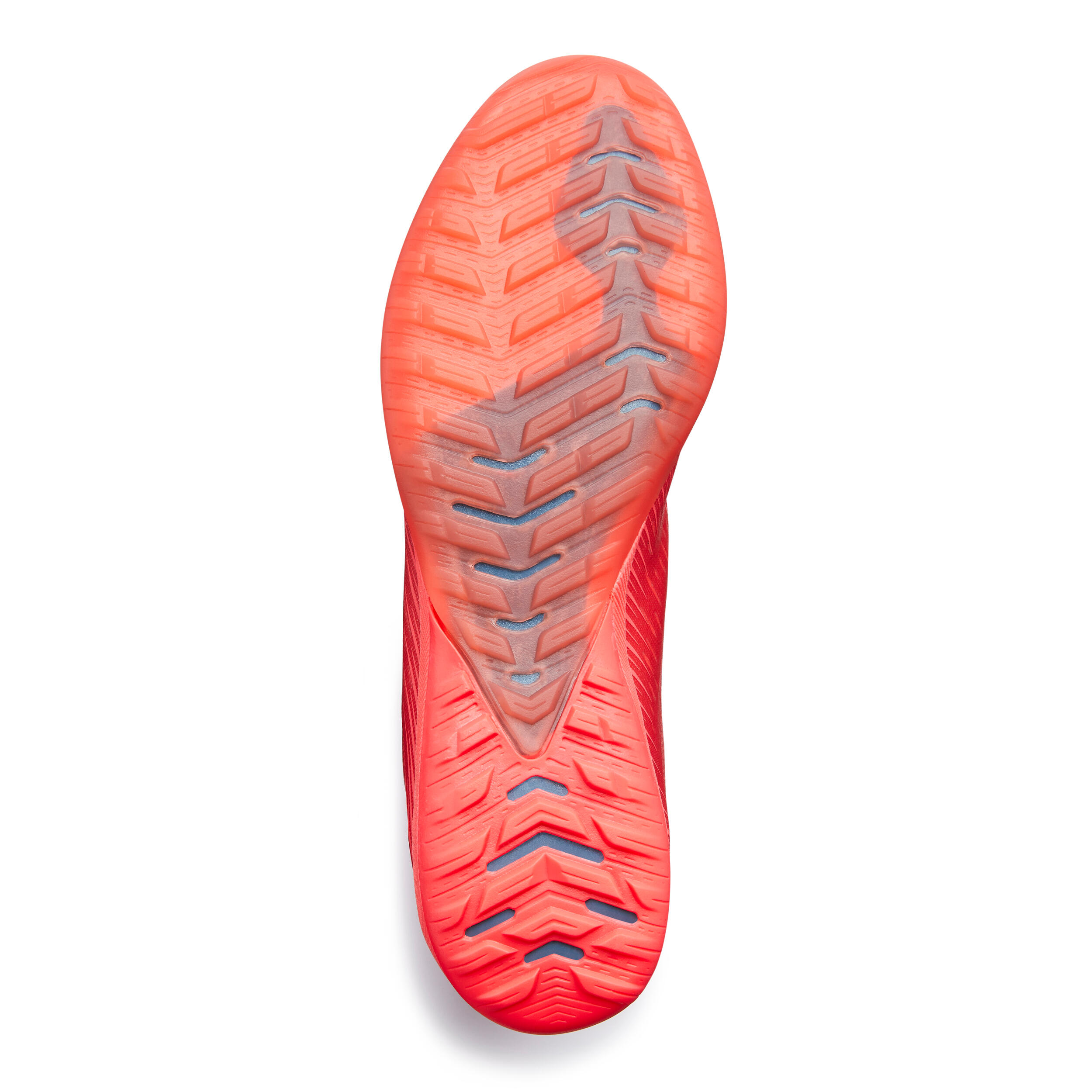 Botas de Fútbol multitacos CLR TF Adulto Neón Rojo 3/4