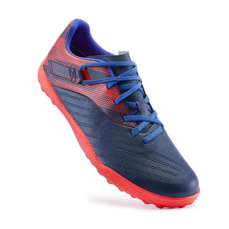 Scarpe calcetto bambino AGILITY 140 TF blu-rosso