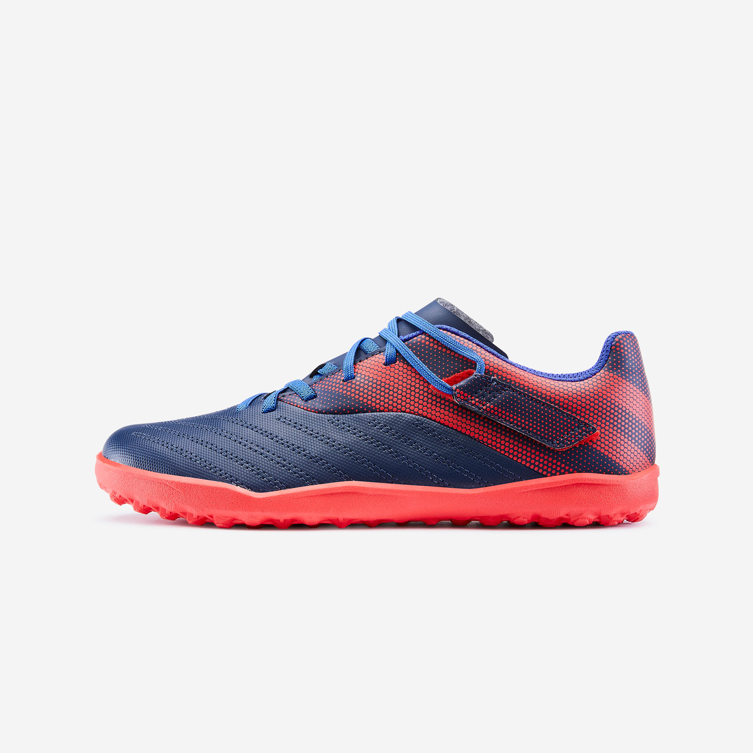 deep indigo / fluo red