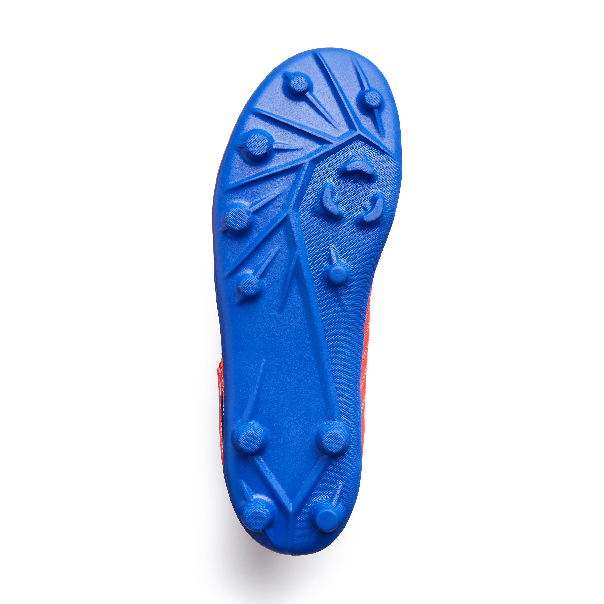 Kids' Dry Pitch Football Boots with Rip-Tabs Agility 140 FG - Red/Blue 5/7