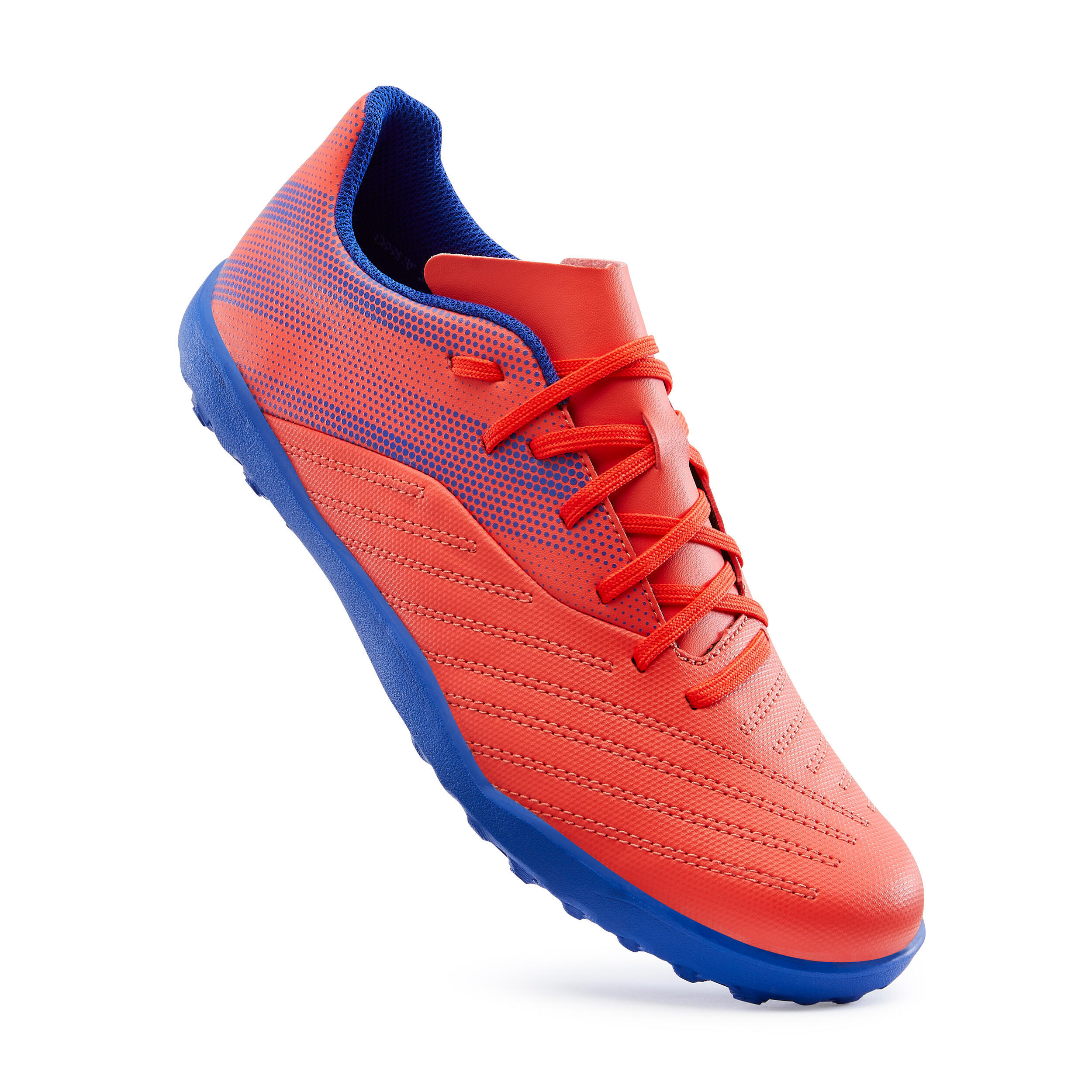 Botas de Fútbol Niños Kipsta Agility 140 HG Rojo Azul 4/9