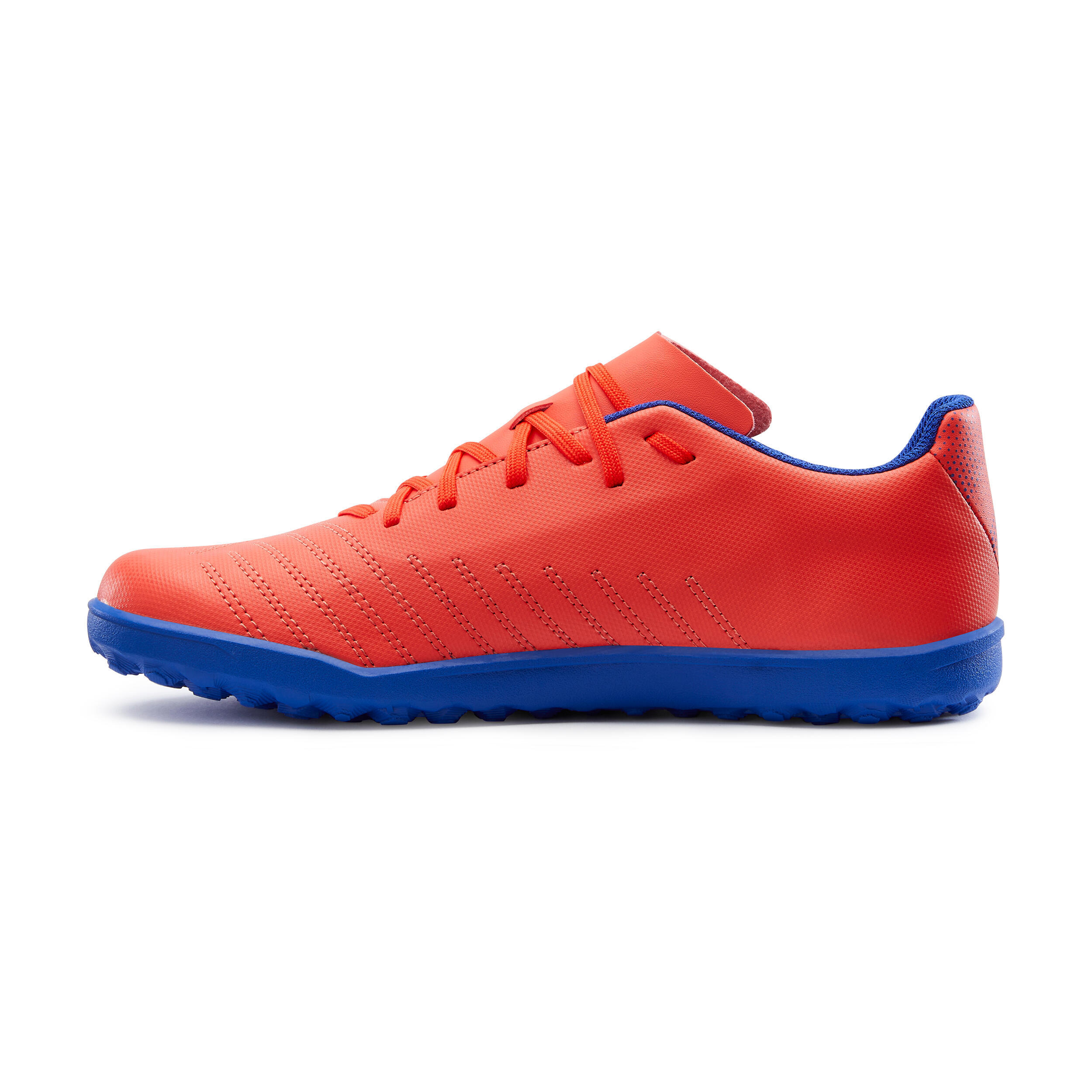 Botas de Fútbol Niños Kipsta Agility 140 HG Rojo Azul 3/9