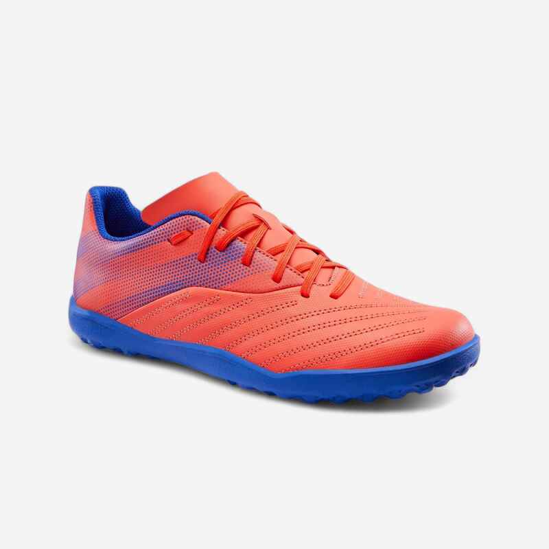 LaceUp Football Boots Agility 140 TF Red/Blue Decathlon