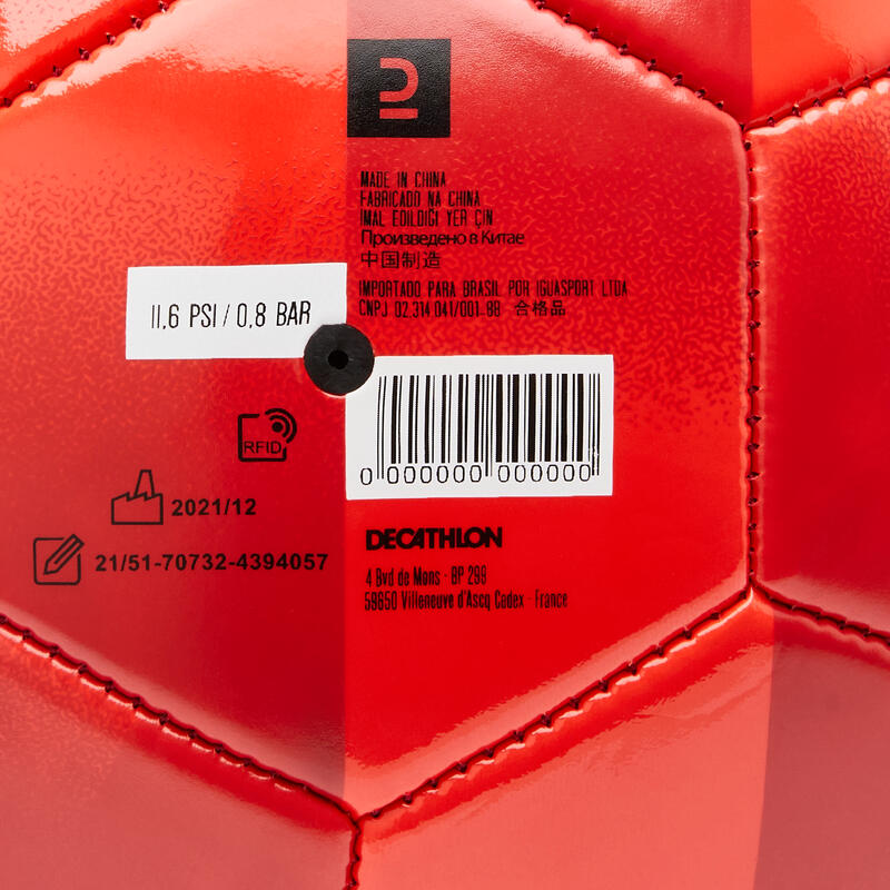 Futbol Topu - 5 Numara - Kırmızı / Beyaz - Türkiye