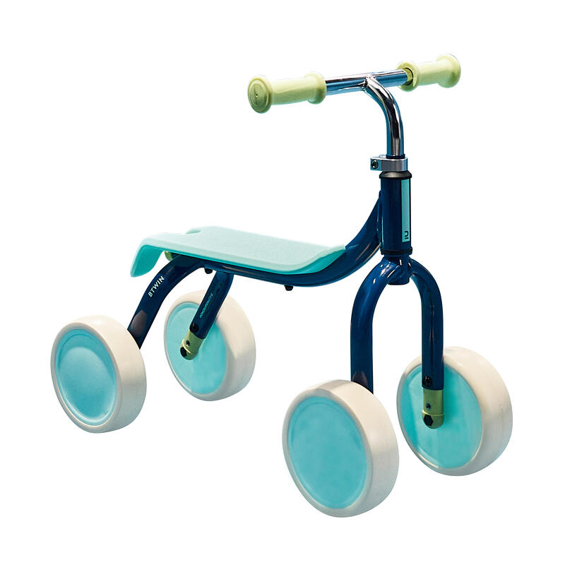 Correpasillos bicicleta evolutiva sin pedales 2 en 1 - azul/crema