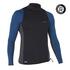 Men's Surfing UV Rash Guard 500 Long-sleeved - Petrol Blue