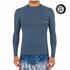 Men surfing uv rash guard 100 long sleeved grey