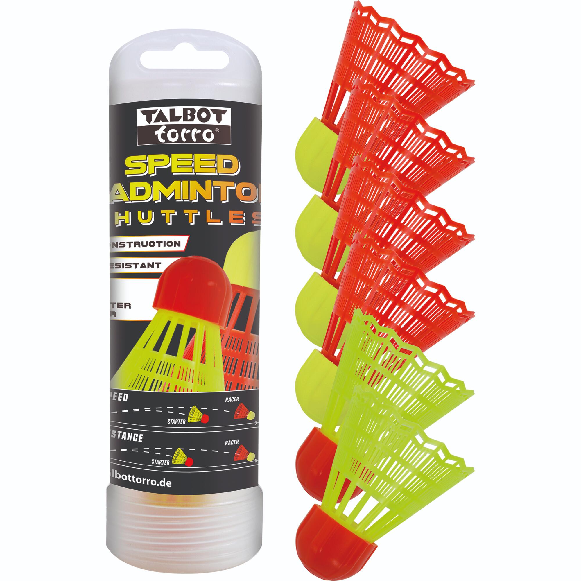 Talbot torro Speedbadminton Shuttles. 6er Dose | 04015752901822 Talbot torro Speedbadminton Shuttles. 6er Dose | 04015752901822