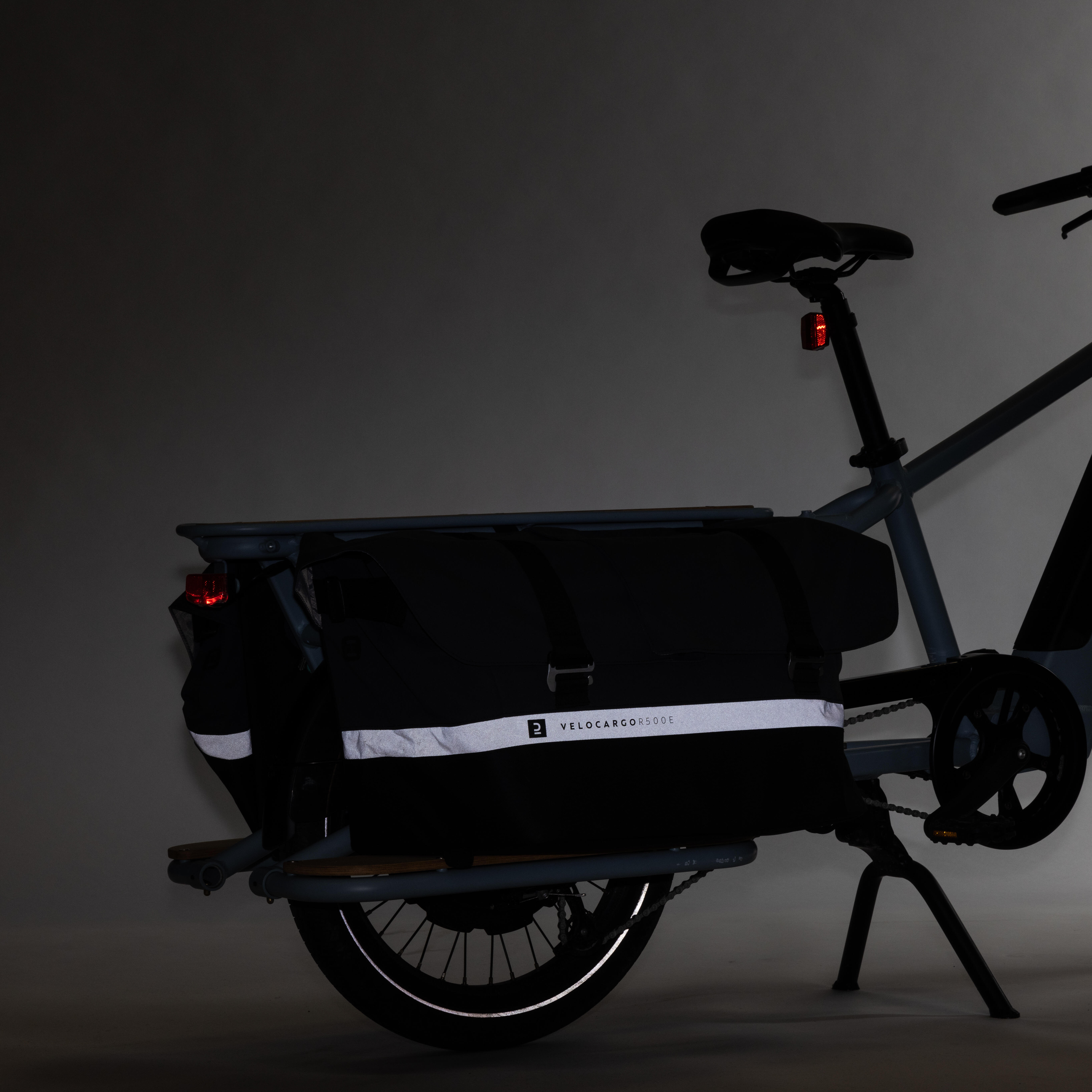DECATHLON Dvojitá taška 2×50 l na nákladný bicykel Longtail bez · záber 10