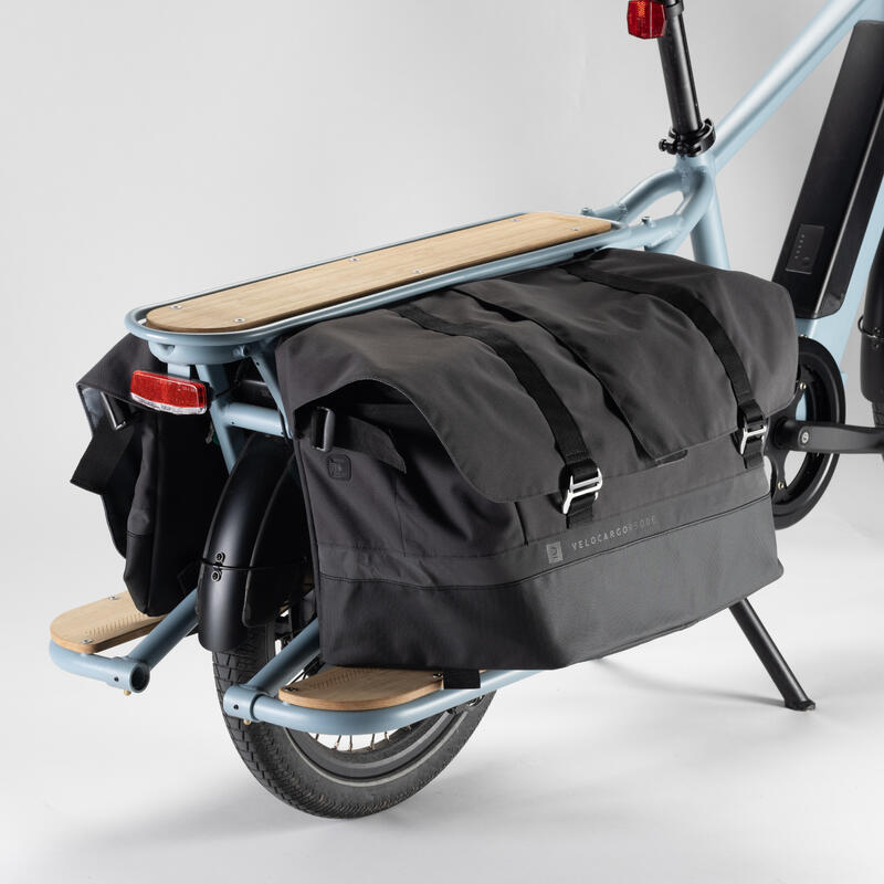 Doppel-Fahrradtasche für Lastenfahrrad Cargobike R500E Longtail 2×50 Liter