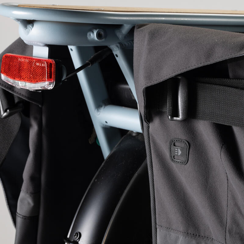 2 x 50 L Longtail Cargo Bike Pannier Bag ELOPS Decathlon