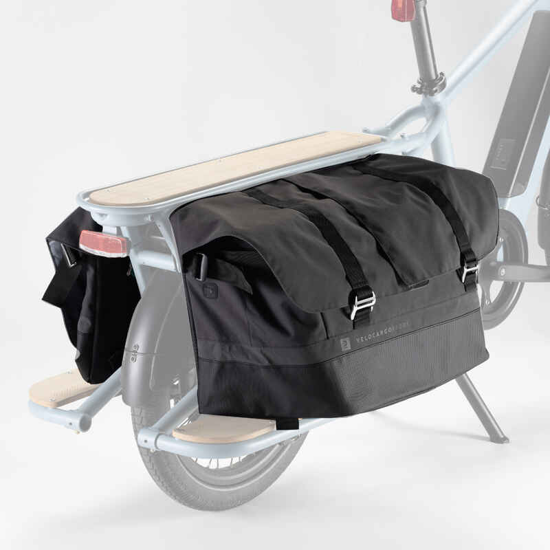 Doppel-Fahrradtasche für Lastenfahrrad R500E Longtail 2×50 Liter  Media 1