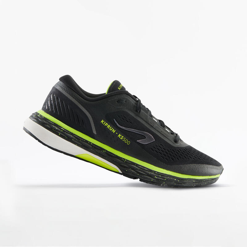 Scarpe running uomo KS 500 nero-giallo