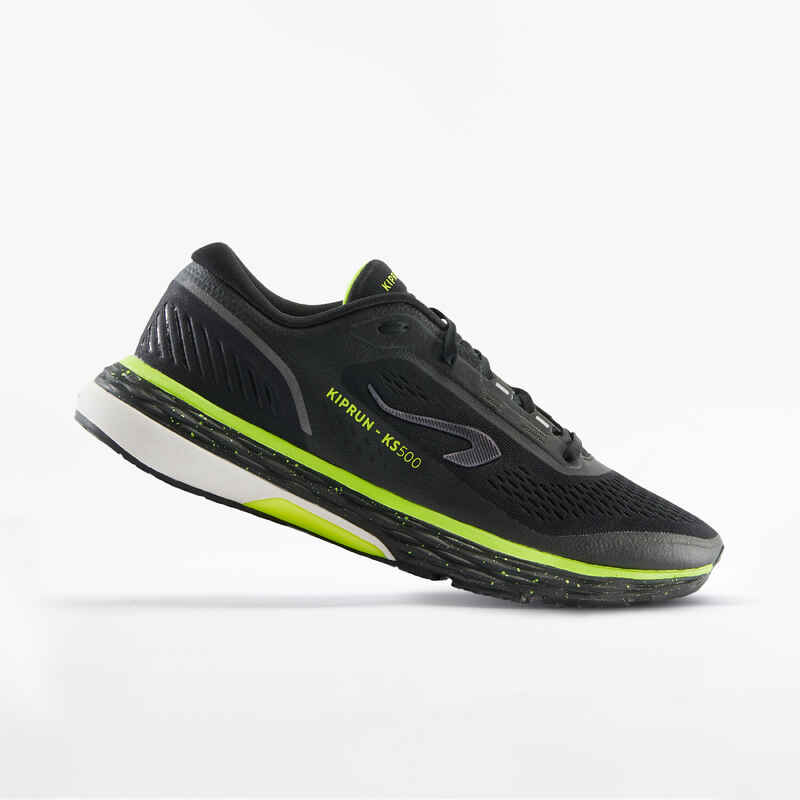 Zapatillas running Hombre Kiprun KD500 negro verde - Decathlon