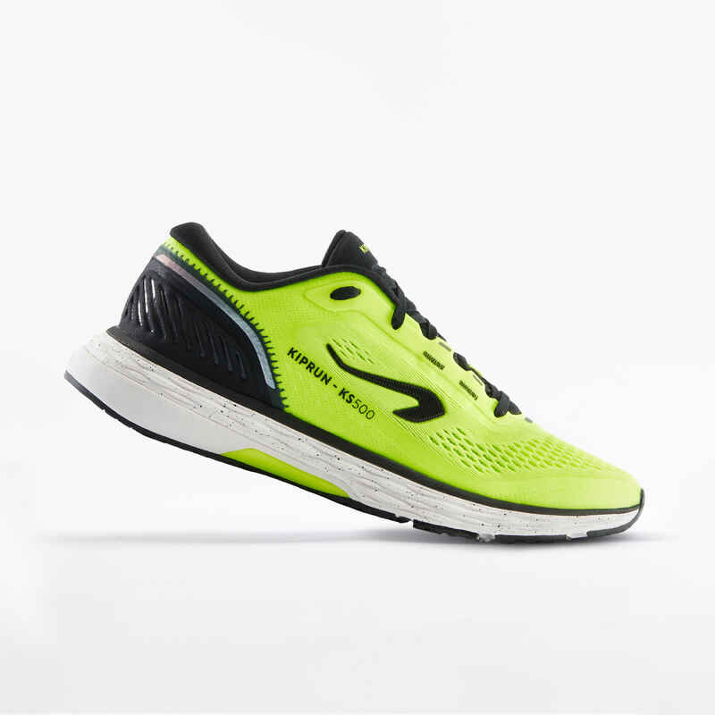 Zapatillas Running Kiprun KS500 Hombre Amarillo Negro