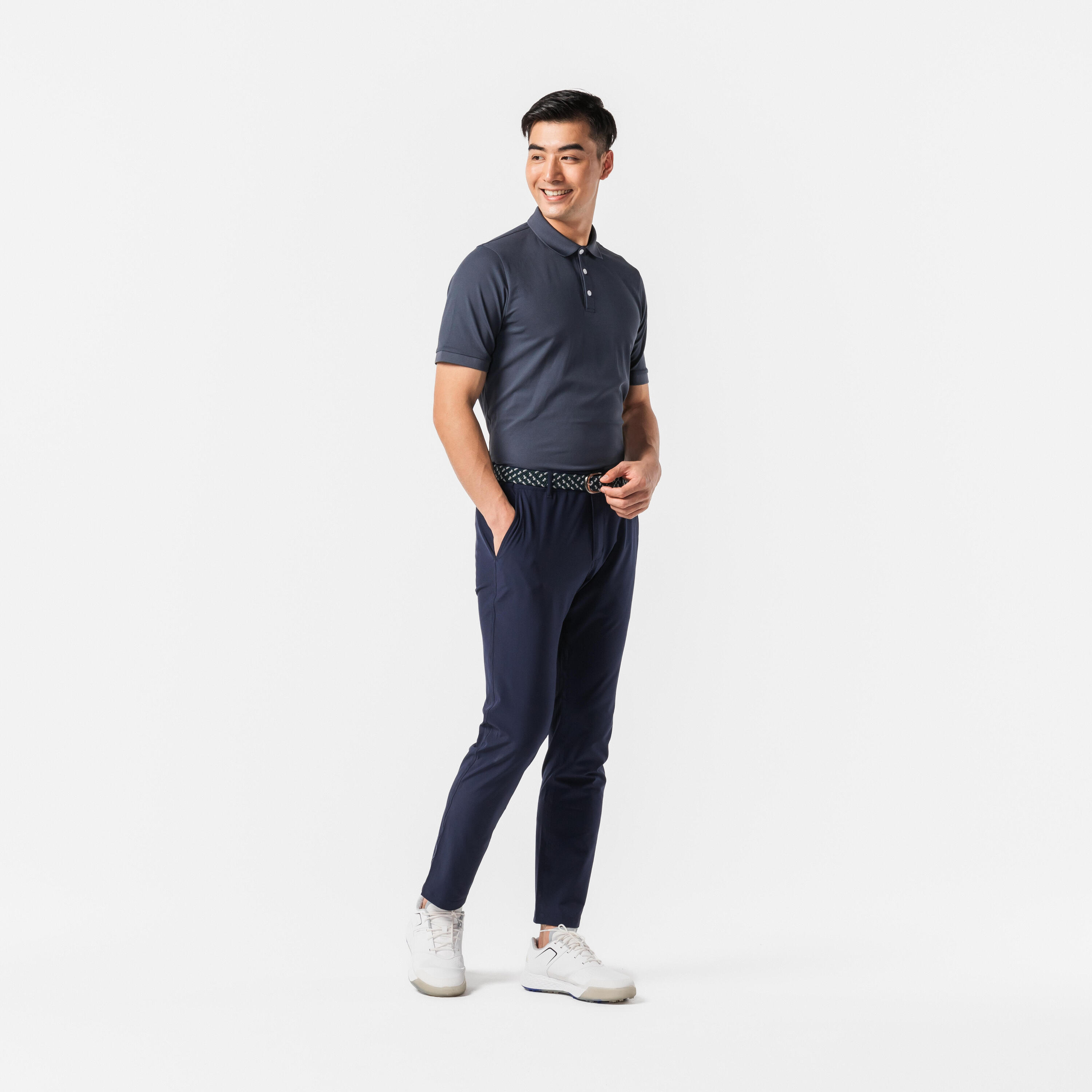 Pantalón golf hombre, WW500 azul marino 3/6