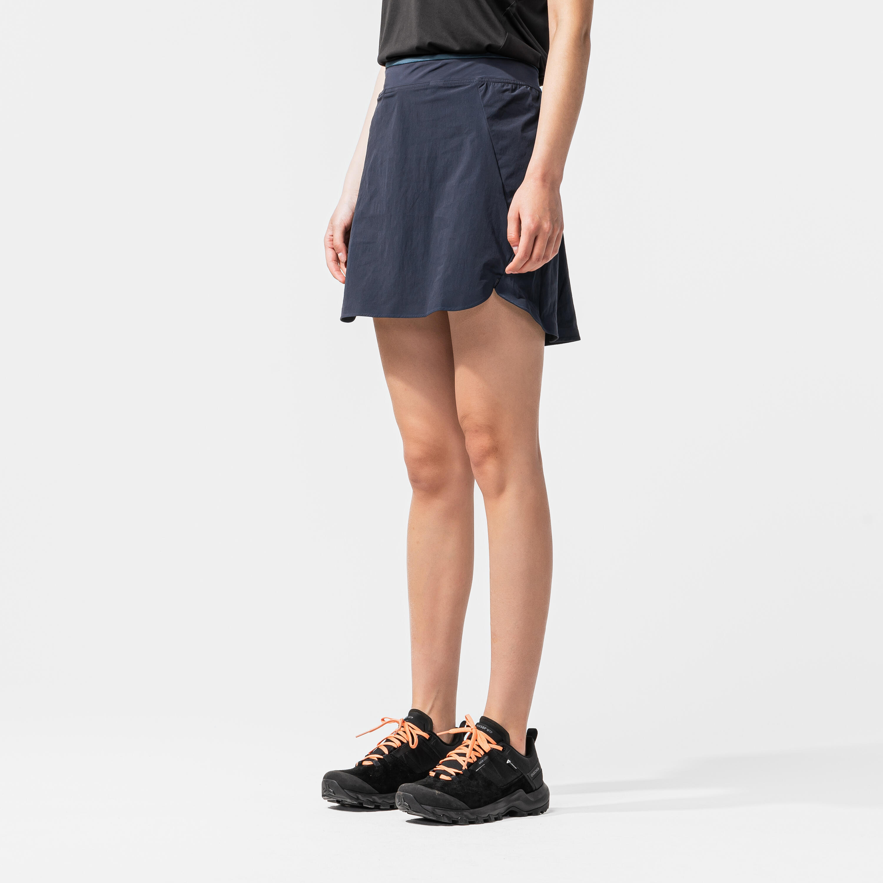 Hosenrock Rock/Shorts Damen Bergwandern - MH500 blau 55/62