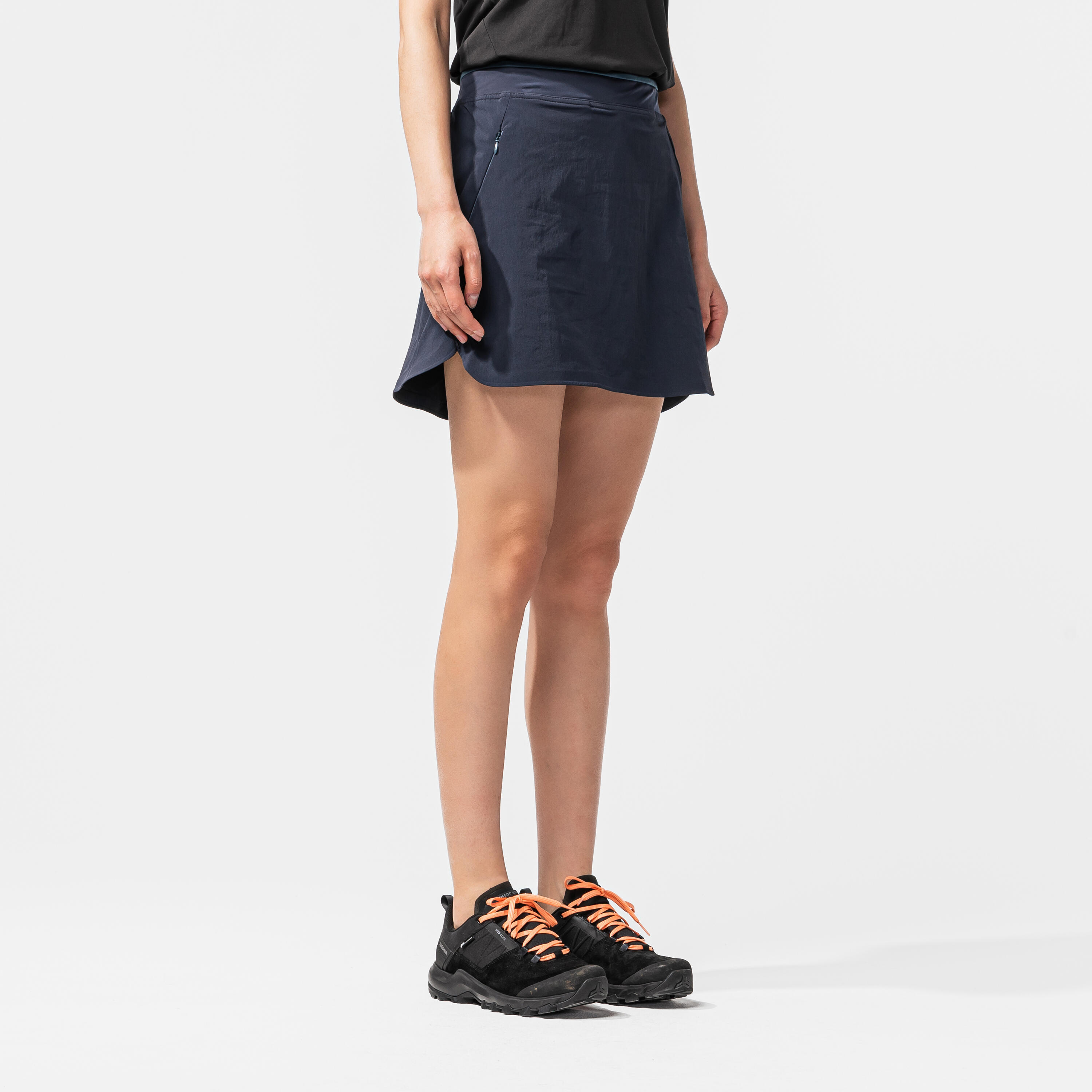 Hosenrock Rock/Shorts Damen Bergwandern - MH500 blau 54/62