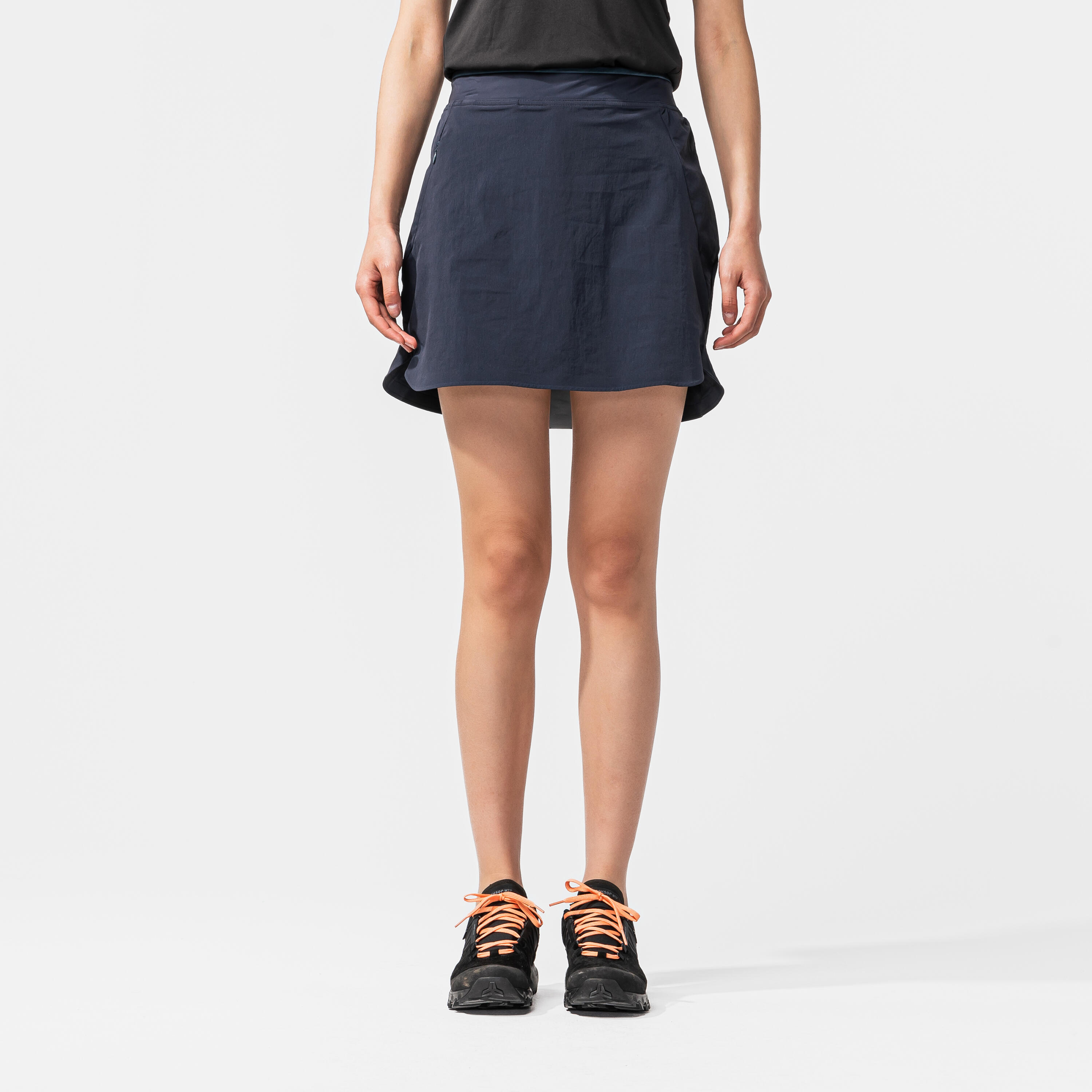 Hosenrock Rock/Shorts Damen Bergwandern - MH500 blau 53/62
