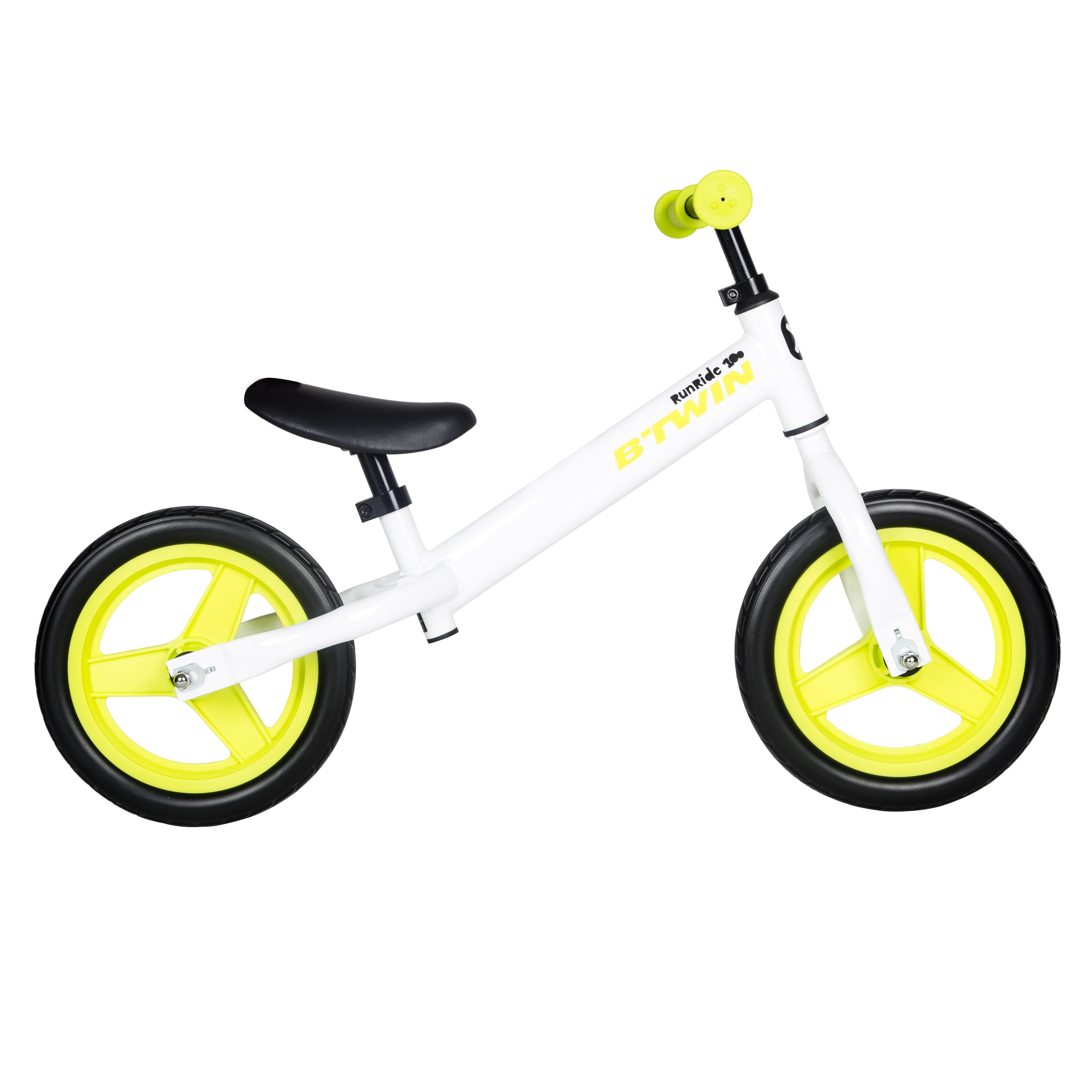 Run Ride 100 Kids 10 Inch Balance Bike White