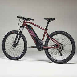 Women's 27.5" Hardtail Electric Mountain Bike E-ST 500 - Plum