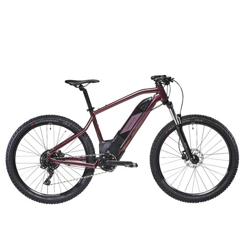 vélo VTT électrique semi-rigide 27,5&quot; femme - E-ST 500 prune