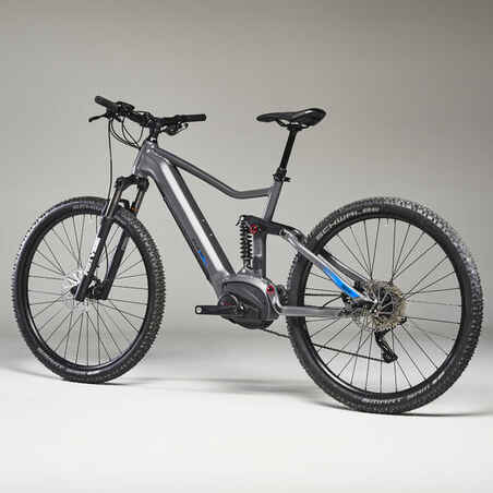 29" Full Suspension Electric Mountain Bike E-Trail - Grey