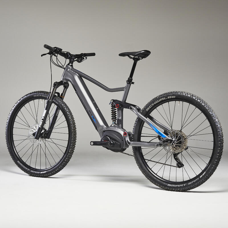 Bicicleta BTT ELÉTRICA de Suspensão Integral 29" STILUS E-TRAIL Cinzento