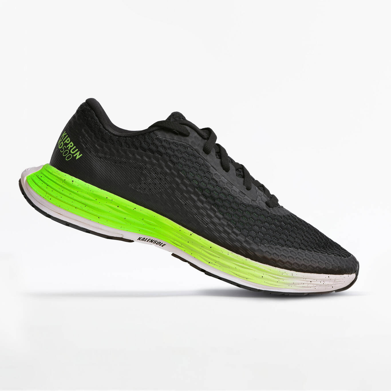 Dynamic Kiprun KD500 Men's Running Shoes black green Decathlon