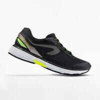 KIPRUN LONG 2 MEN'S RUNNING SHOES BLACK - YELLOW