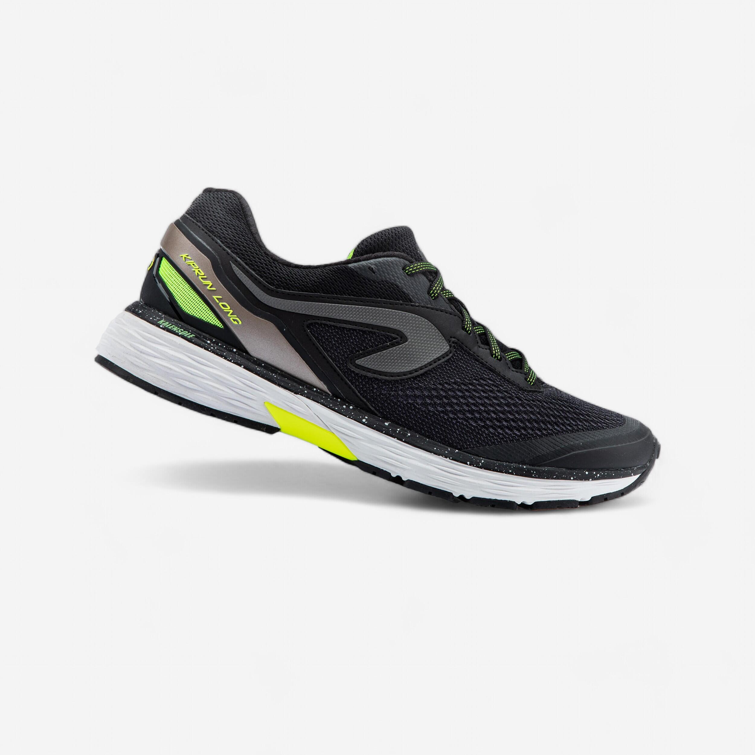 KIPRUN LONG 2 MEN S RUNNING SHOES BLACK YELLOW Decathlon