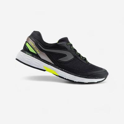 Hardloopschoenen voor heren long 2 zwart/geel