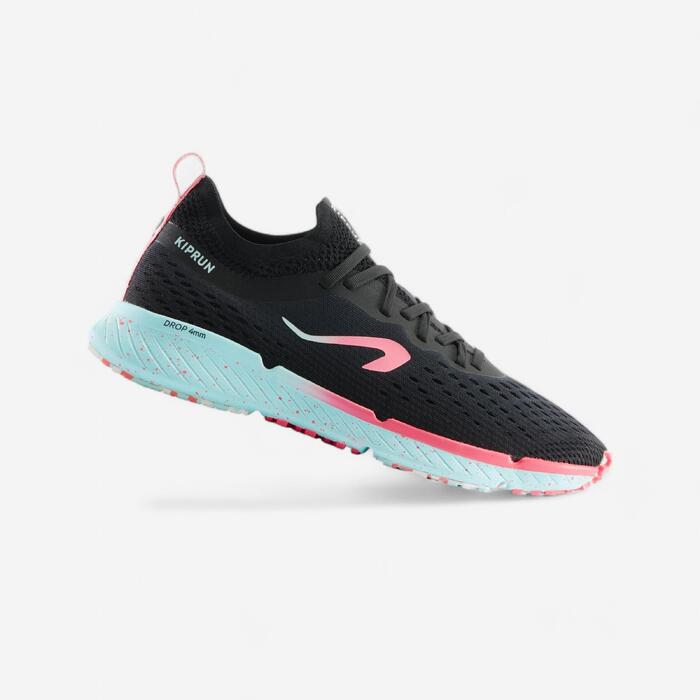 Kiprun KN500 Women's Running Shoes Black Pink