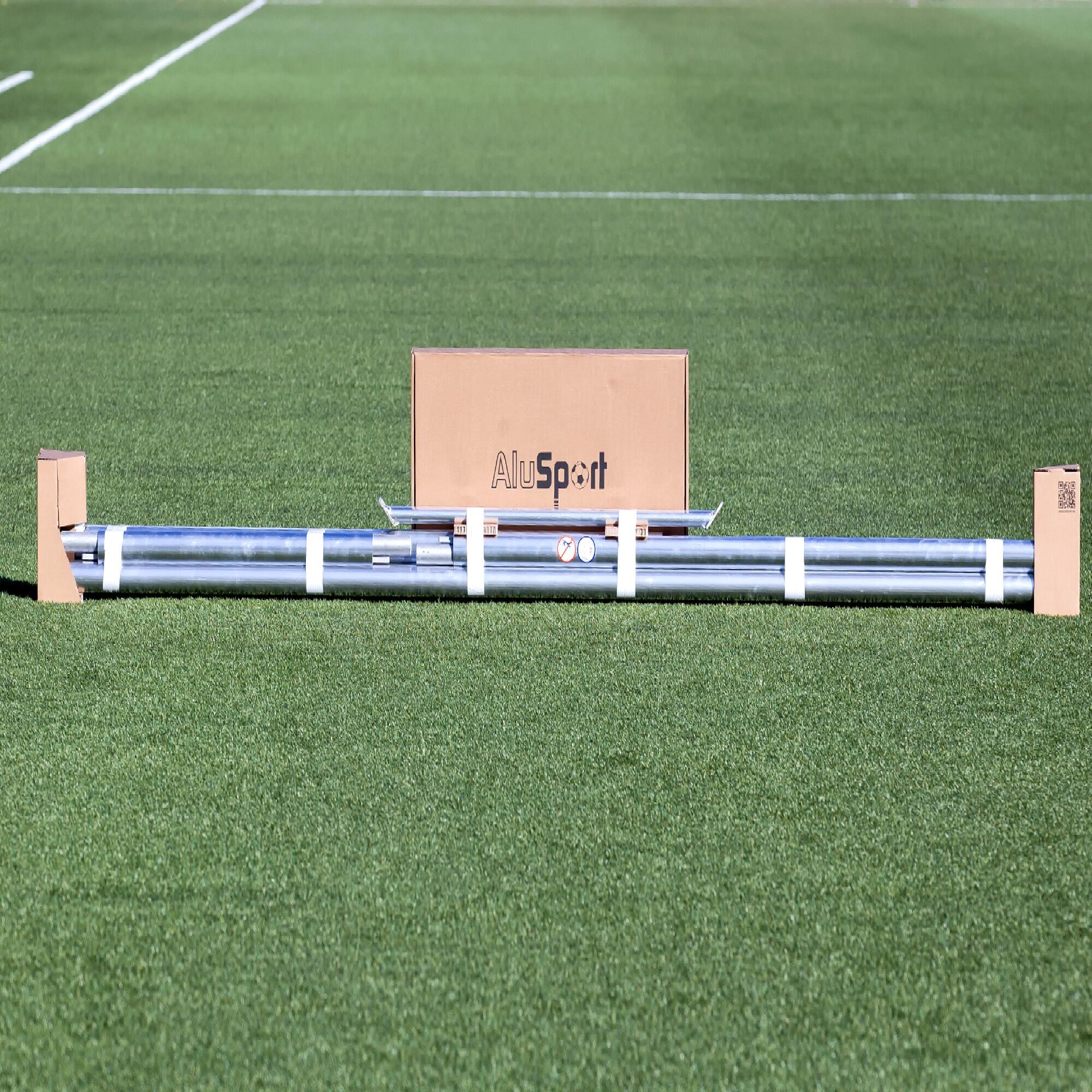 Fußball Tor Aluminium - AluSport TP360N weiß 9/11