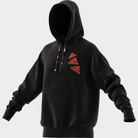SWEAT-SHIRT A CAPUCHE DE FITNESS SOFT TRAINING BRAND LOVE ADIDAS HOMME NOIR
