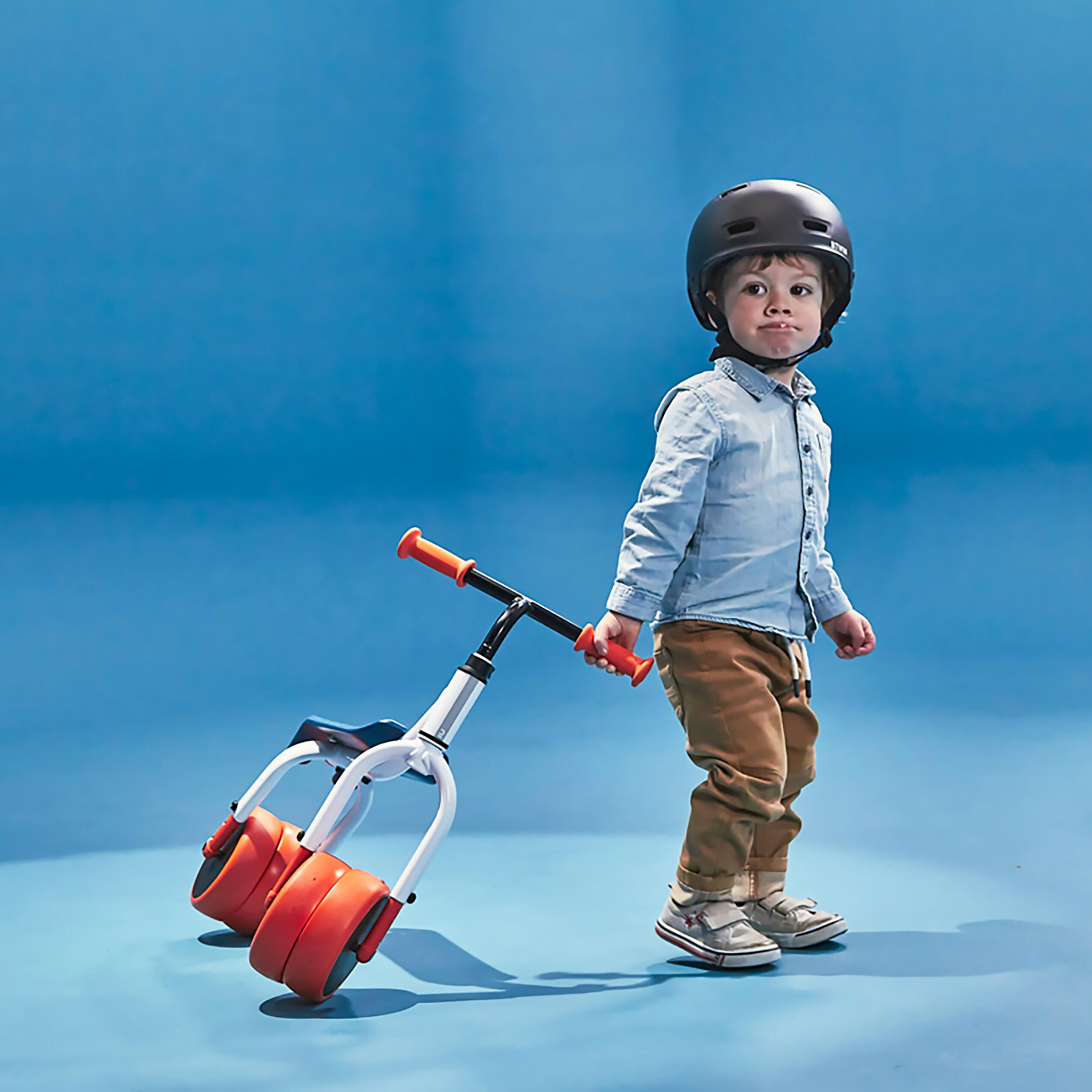 2-in-1 loopfiets wit oranje 17/24