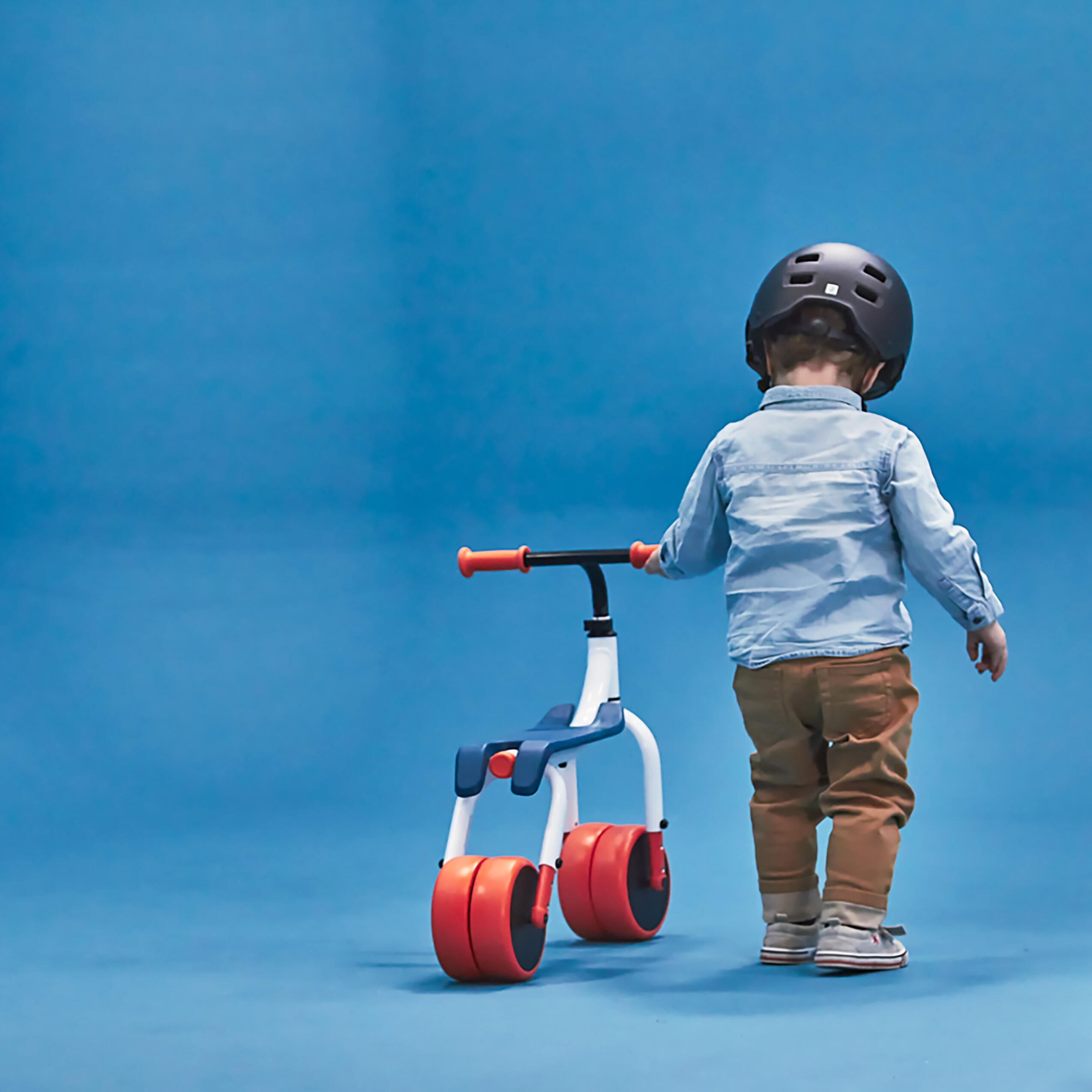 2-in-1 loopfiets wit oranje 24/24