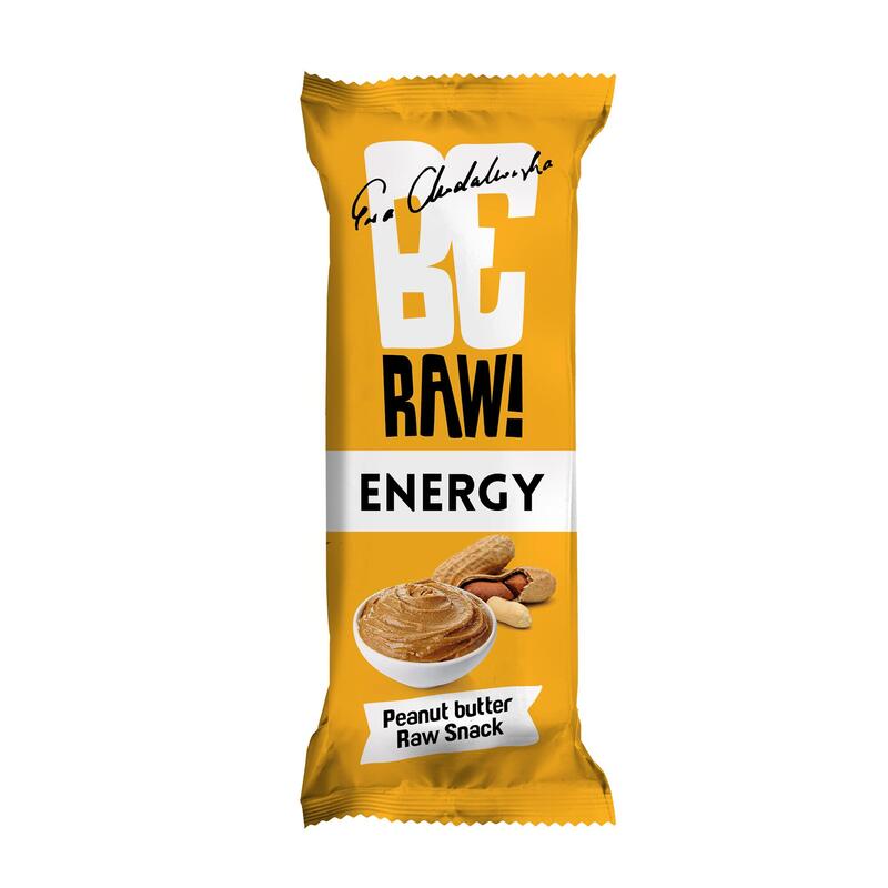 Baton BeRaw Energy Peanut Butter 40g. Baton daktylowy z orzeszkami arachidowymi.