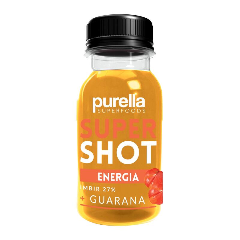 Purella SuperShot Energia 100ml. Napój niegazowany imbir + guarana.