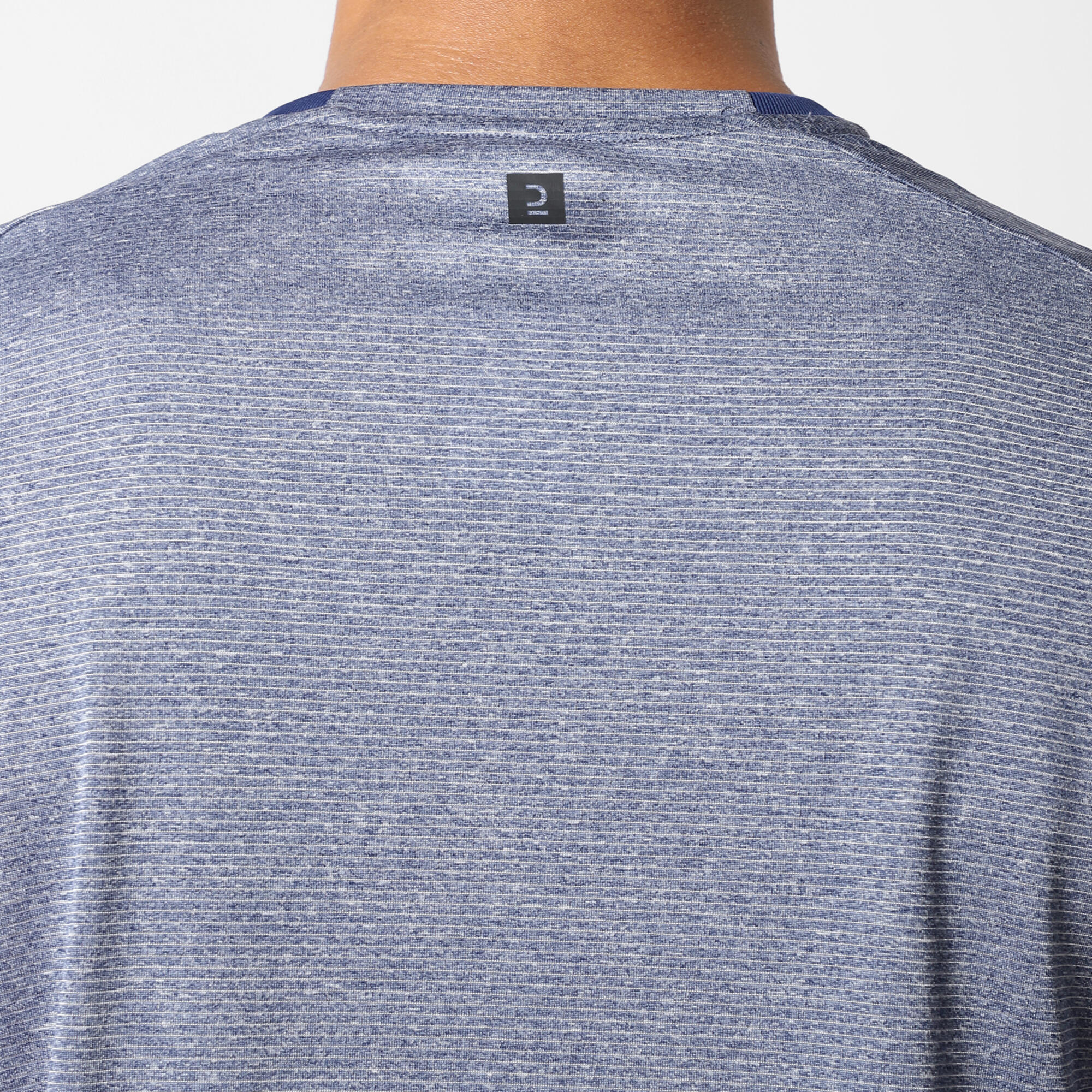 Men's Crew Neck Breathable Fitness T-Shirt - Blue 9/10