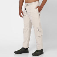 Pantalon de fitness training cargo avec poches - beige